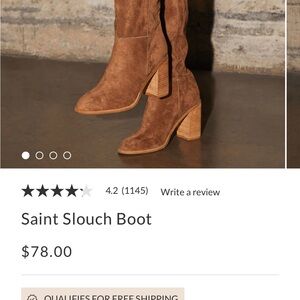 Suede knee boot